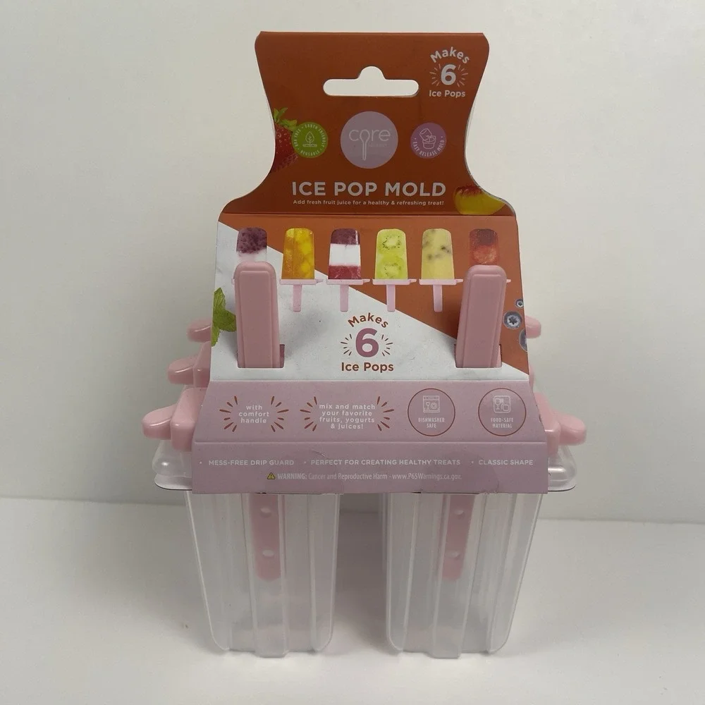 Core Ice Pop Molds 6 Piece BPA Free Popsicle Maker Set Frozen Treat Mold NEW